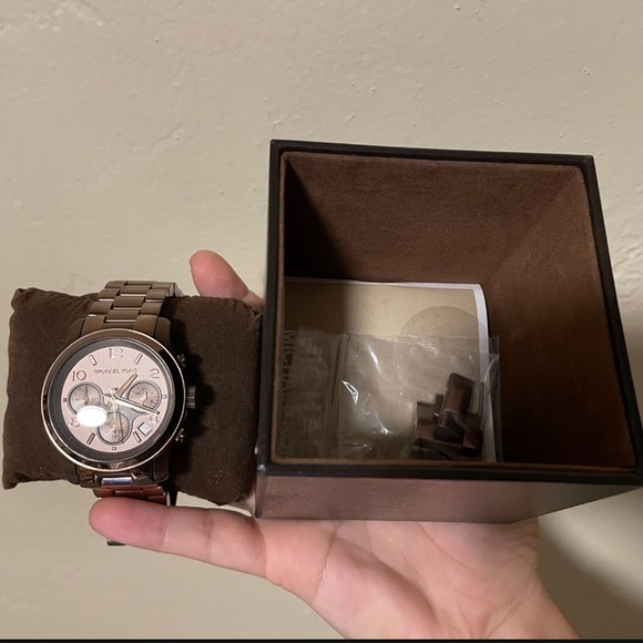 Michael Kors Dark Bronze Watch - Picture 2 of 5